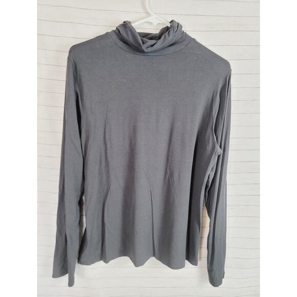 EILEEN FISHER BLACK TURTLENECK, SZ LARGE - Picture 8 of 15